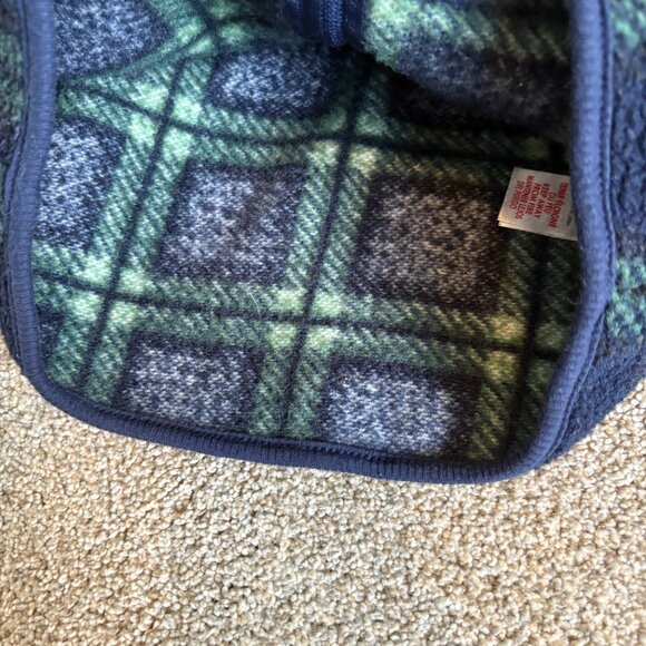 Toddler Fleece Zip Up Sweater Jacket Blue 3T plaid Pl Kids - Picture 7 of 10